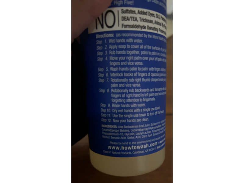 How To Wash Hand Soap, Ocean Air, 12 fl oz/355 mL