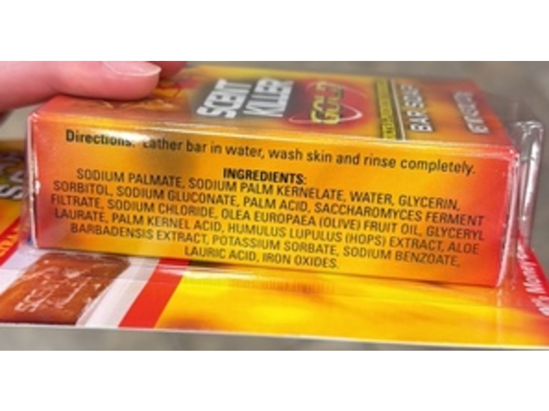 Wildlife Research Scent Killer Gold Bar Soap, 4.5 oz/127 g