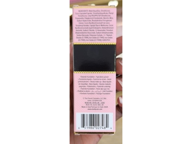 Too Faced Born This Way Natural Finish Foundation, 17 Honey, 1.01 fl oz/30 mL