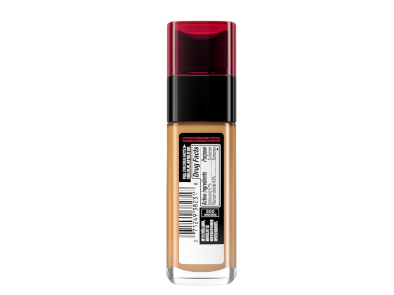L’OrEal Paris Infallible 24H Fresh Wear Foundation, 500 Honey Bisque, SPF 25, 1.0 fl oz/30 mL