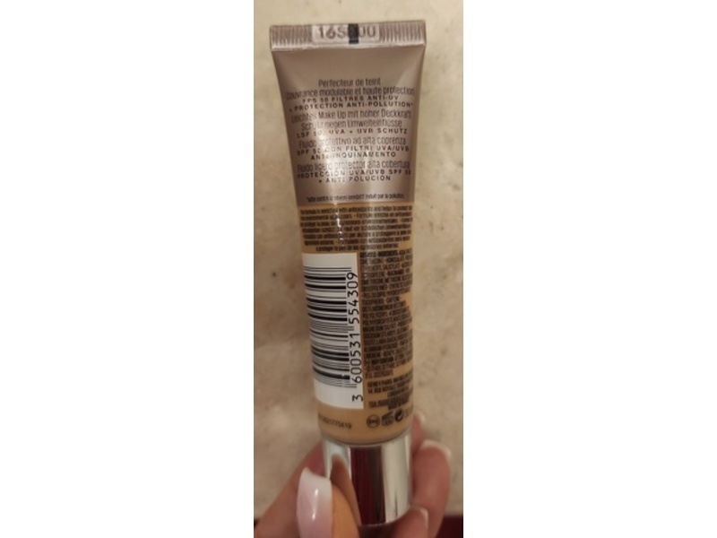 Maybelline New York Dream Urban Cover Foundation, 128 Warm Nude, SPF 50, 1 fl oz/30 mL