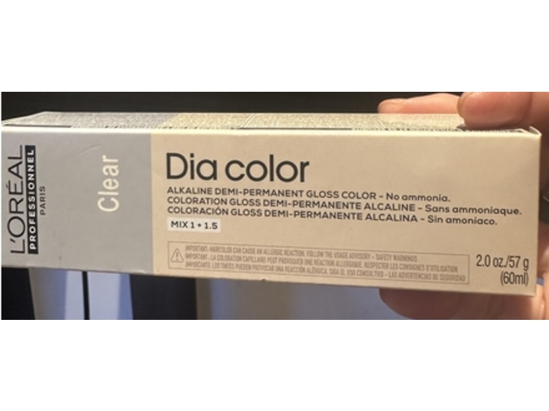L'oreal Professionnel Paris Alkaline Demi-Permanent Gloss Color, Clear, 2.0 oz/57 g