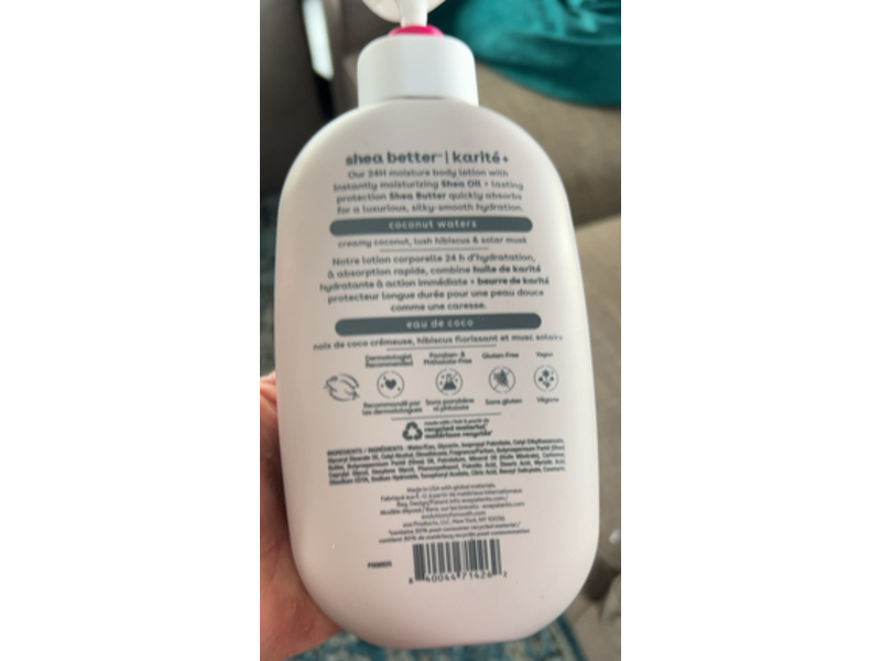 Eos Shea Better Moisture Lotion, Coconut Waters, 16 fl oz/473 mL