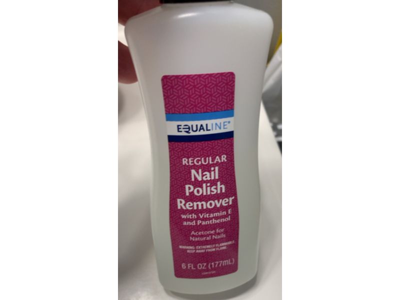 Equaline Regular Nail Polish Remover, Vitamin E And Panthenol, 6 fl oz/177 mL