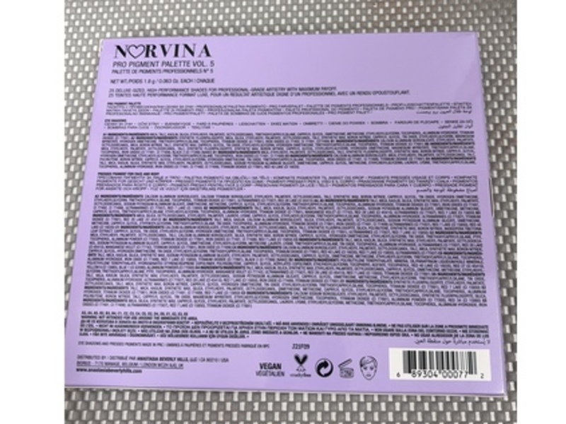 Anastasia Beverly Hills Norvina Pro Pigment Palette Vol. 5, 0.063 oz/1.8 g
