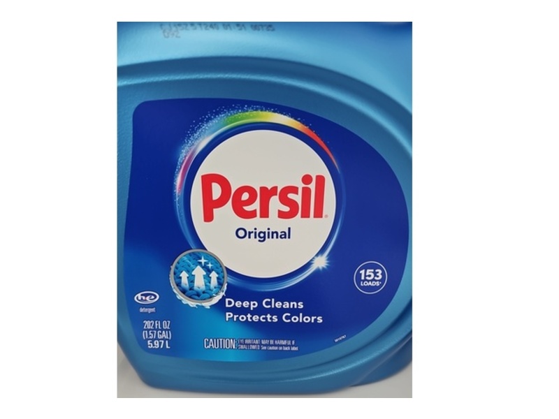 Persil Deep Cleans Protects Colors Liquid Laundry Detergent, Original, 153 Loads, 202 fl oz/5.97 L