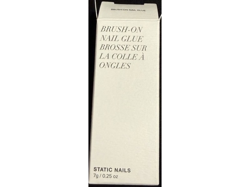 Static Nails Brush On Nail Glue, 0.25 oz/7 g