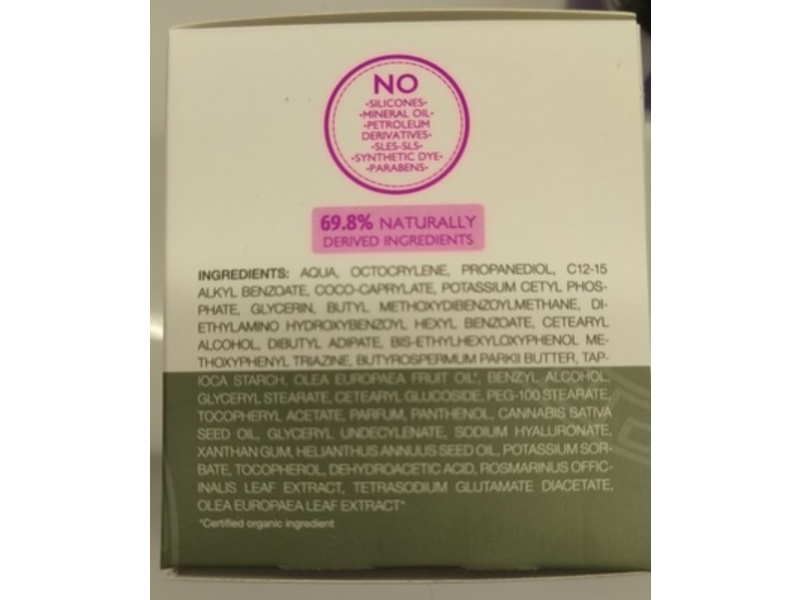 BIOselect Naturals Complete All Day Moisture Cream, Organic Olive Oil Olive Leaf Extract & Hemp OIl, 50 mL