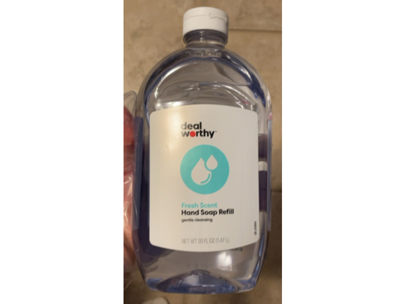 Deal Worthy Hand Soap Refill, Fresh Scent, 50 fl oz/1.47 L
