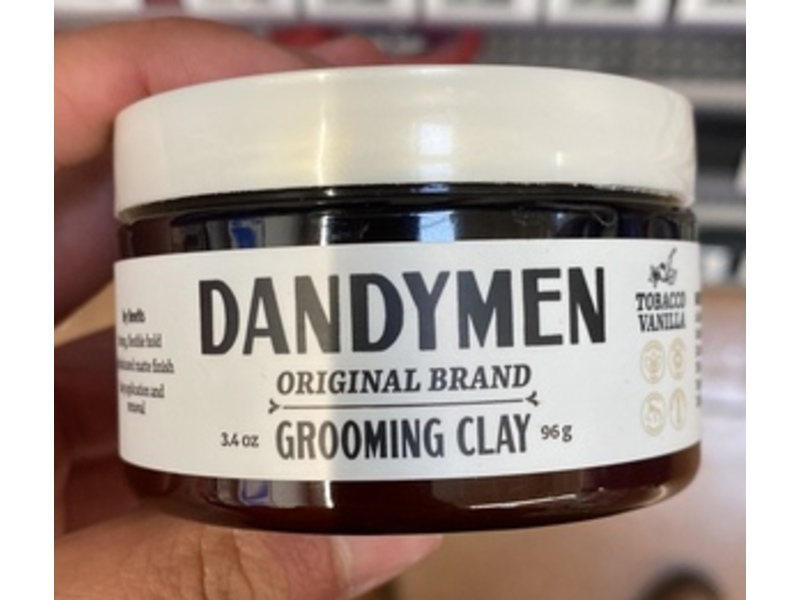 Dandymen Original Brand Grooming Clay, Tabacco Vanilla, 3.4 oz/96 g