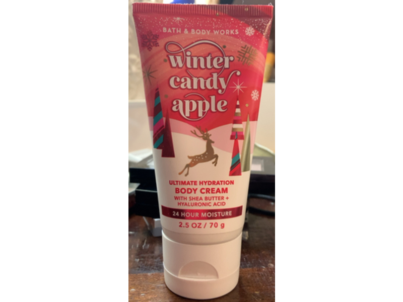 Bath & Body Works Ultimate Hydration Body Cream, Winter Candy Apple, 2.5 oz/70 g