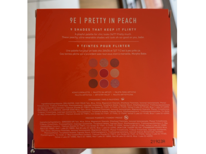 Morphe 9E Pretty In Peach Artistry Palette, 0.35 oz/10.1 g