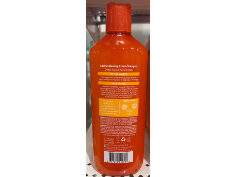 Cantu Cleansing Cream Shampoo, Shea Butter, 13.5 fl oz/400 mL