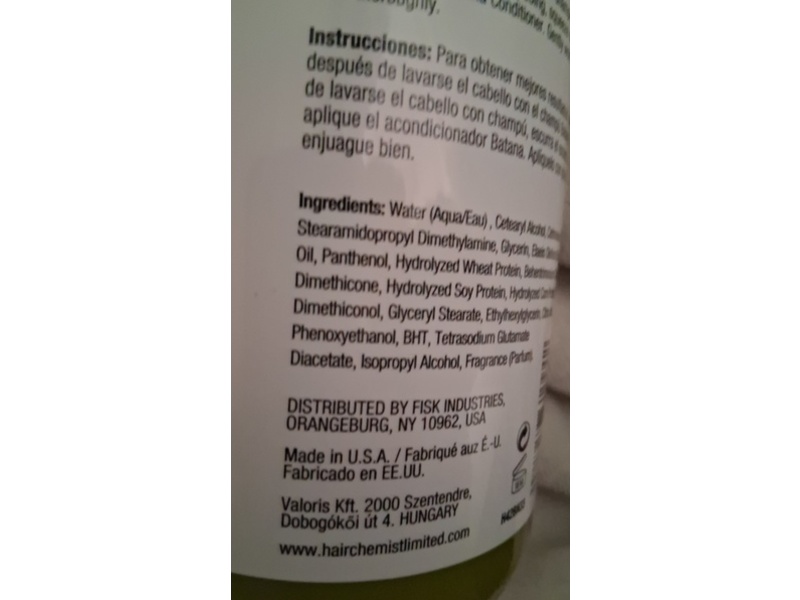 Hair Chemist Strengthening Conditioner, Batana, 33.8 oz/1 L