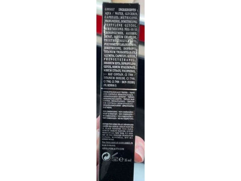 Giorgio Armani Neo Nude True-To-Skin Natural Glow Foundation, 4, 1.18 fl oz/35 mL