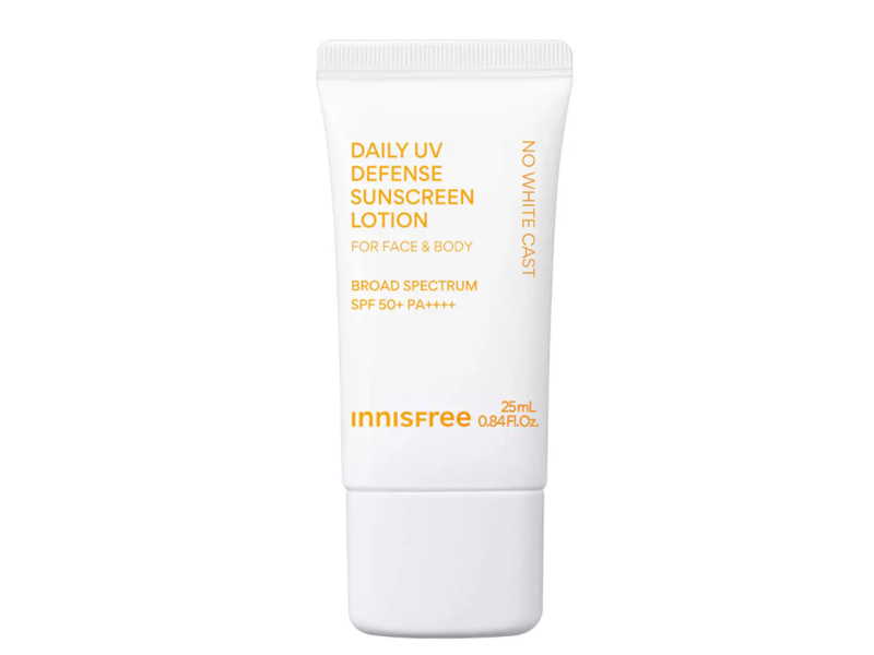 Innisfree Daily UV Defense Sunscreen Lotion, SPF 50+ PA++++, 0.84 fl oz/25 mL