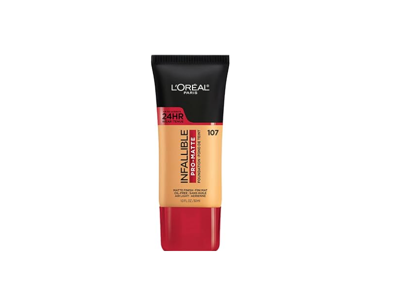 L'Oreal Paris Infallible Pro-Matte Foundation Makeup, Fresh Beige, 1 fl oz/30 mL
