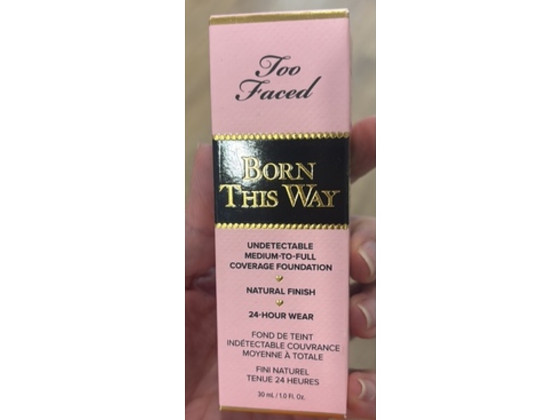 Too Faced Born This Way Undetectable Medium To Full Coverage Foundation, 09 Nude, 1.0 fl oz/30 mL