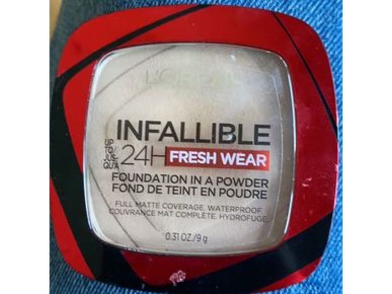 L'oreal Paris Infallible 24 H Fresh Wear Foundation In A Powder, 130 True Beige, 0.31 oz/9 g