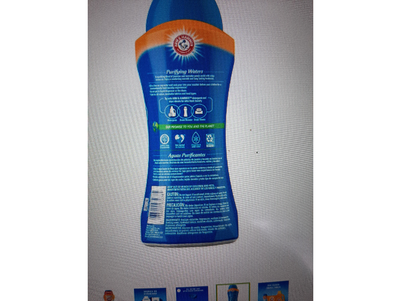 Arm & Hammer Clean Scentsations In Wash Booster, Purifying Waters, 37.8 oz