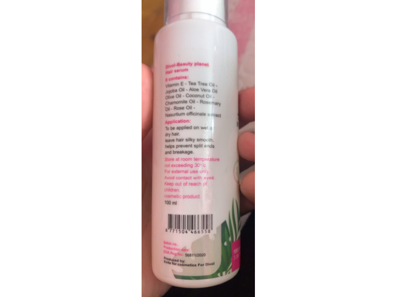 Divol Beauty Planet Kids Hair Serum, 3.38 fl oz/100 mL