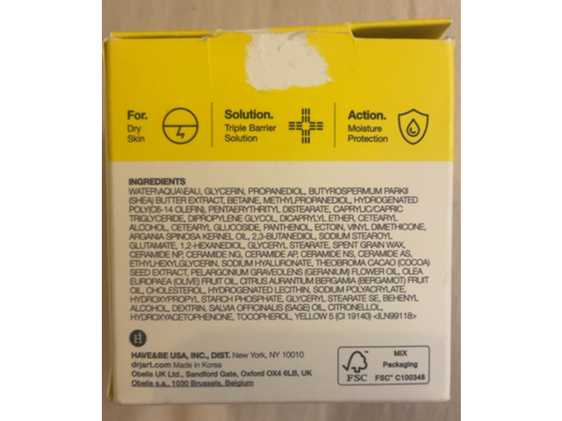 Dr. Jart+ - Ceramidin Ectoin-Infused Cream, 1.69 fl oz/50 mL