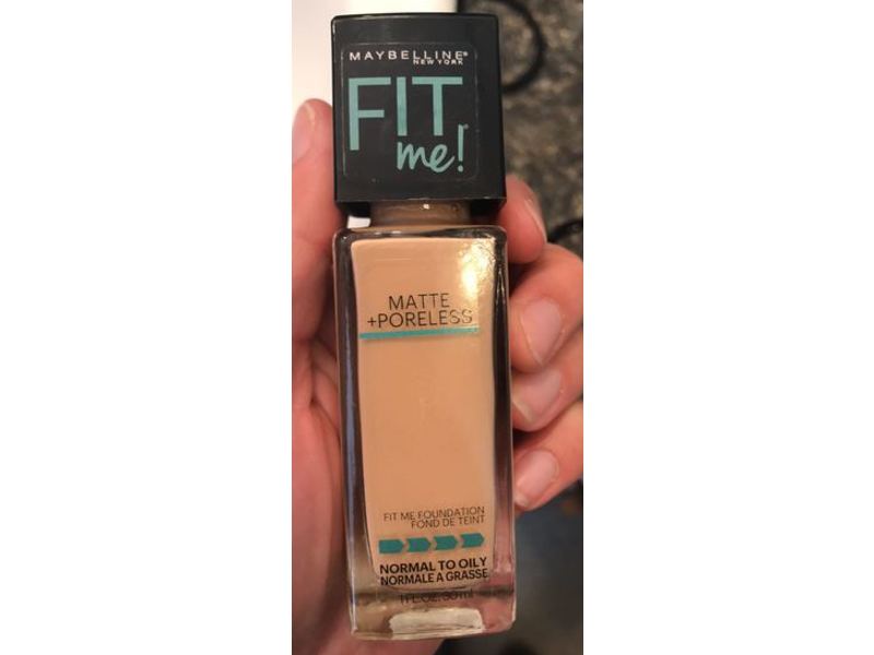 Maybelline New York Fit Me Matte + Poreless Foundation, True Beige, 1 fl oz/30 mL
