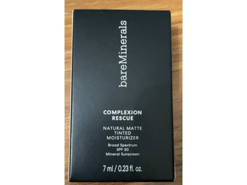 Bare Minerals Complexion Rescue Natural Matte Tinted Moisturizer, Cashew 3.5, 0.23 fl oz/7 mL