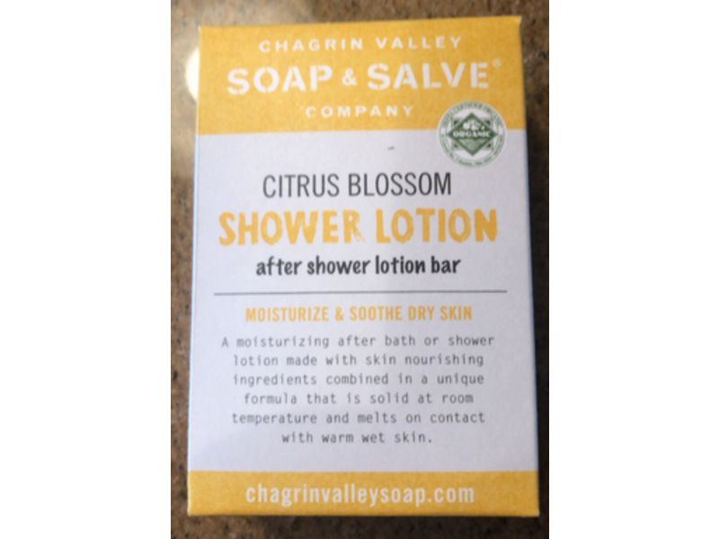 Chagrin Valley Soap & Salve Co Shower Lotion Bar, Citrus Blossom