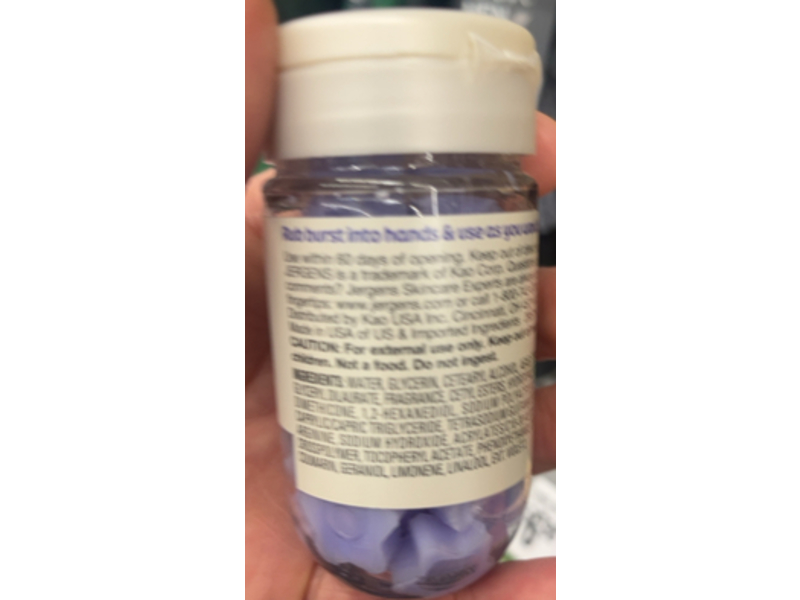 Jergens Star-Shaped Lotion Bursts, Lavender, 38 Count