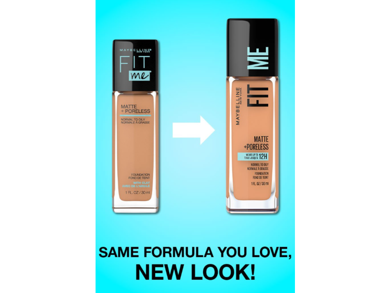 Maybelline New York Fit Me Matte + Poreless Foundation, 112 Soft Beige, 30 mL