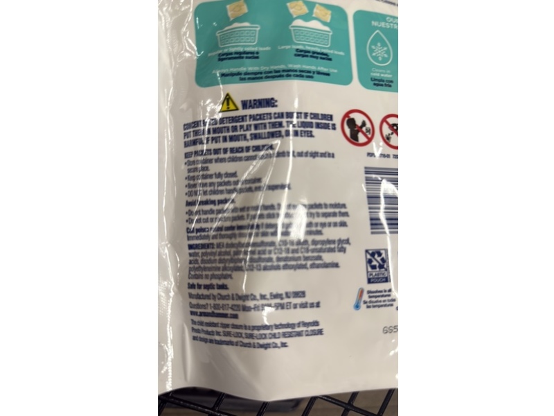 Arm & Hammer Deep Clean Power Packs, Free & Clear, 32 Count