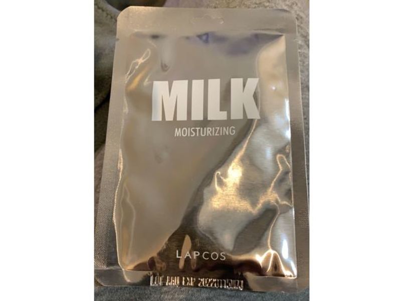 Lapcos Moisturizing Daily Skin Mask, Milk, 1.01 fl oz/30 mL, Pack Of 5