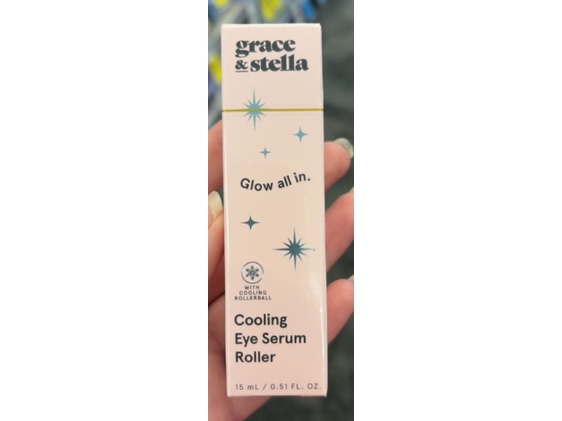 Grace & Stella Glow All In Cooling Eye Serum Roller, 0.51 fl oz/15 mL