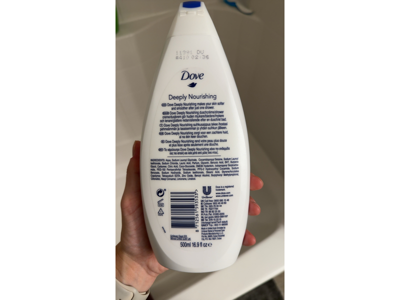 Dove Deeply Nourishing Body Wash, 500Ml