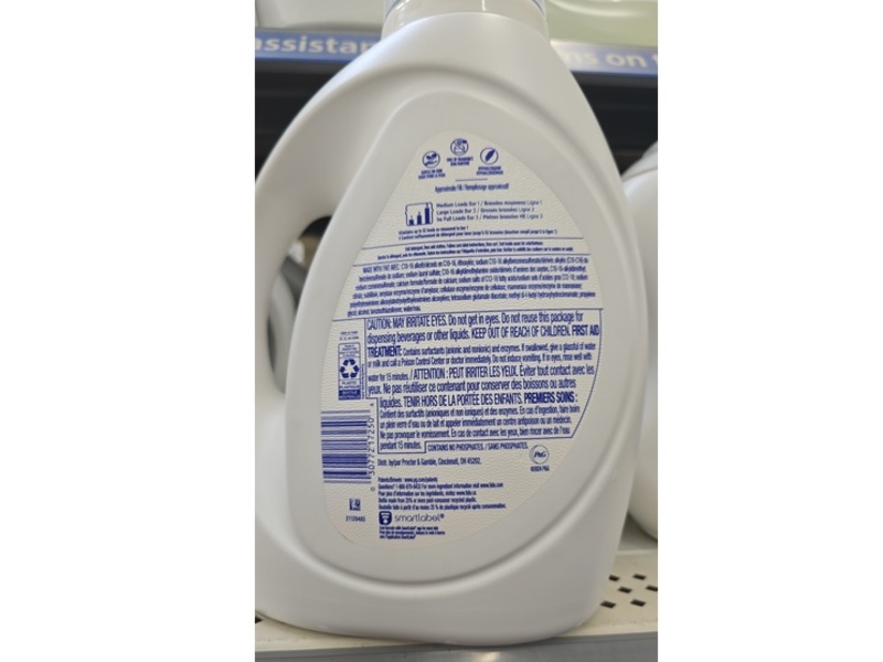 Tide Odor Fresh Liquid Laundry Detergent, Free & Gentle, 52 Loads, 73 fl oz/2.15 L