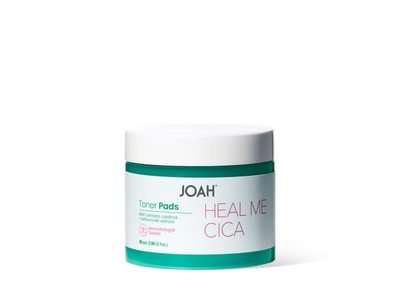 Joah Heal Me CICA Toner Pads, Centella Asiatica + Willow Bark Extract, 3.04 fl oz, 50 Count