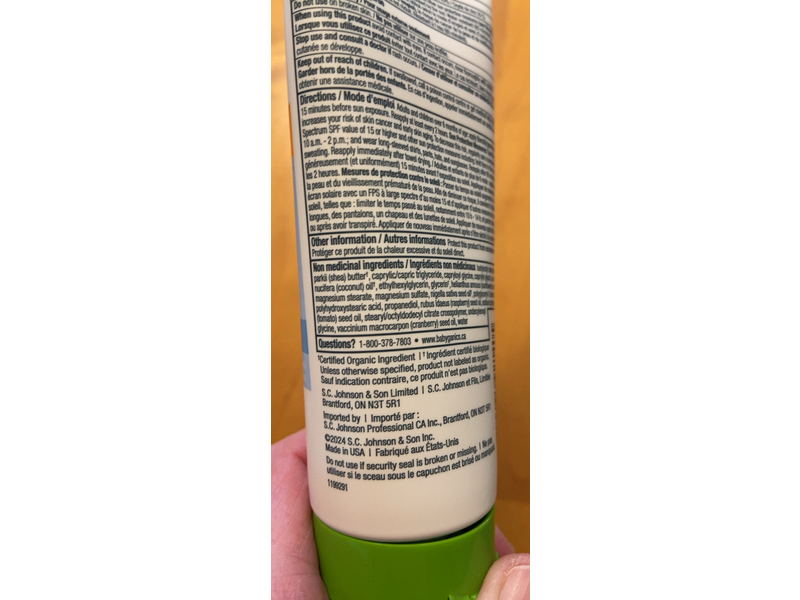 Babyganics Sheer Blend Mineral Sunscreen Lotion, SPF 50, 89 mL