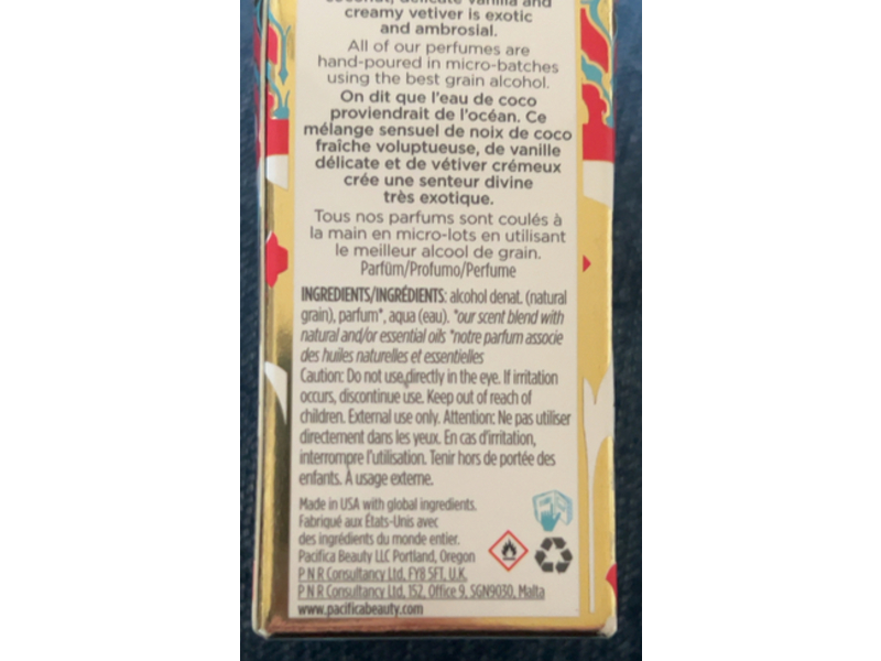 Pacifica Perfume, Indian Coconut Necta, 1 fl oz/29 mL