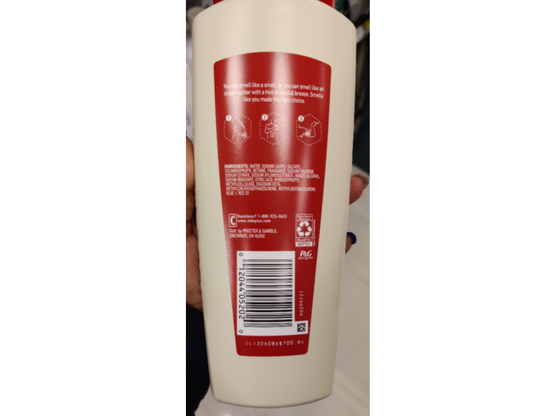 Old Spice Harbor Body Wash, Coastal Breeze Scent, Lasting Scent + Everfresh Blend, 18 fl oz/532 mL