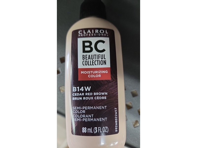 Clairol Professional Beautiful Collection Hair Color, 14w Cedar Red Brown, 3 fl oz/88 mL