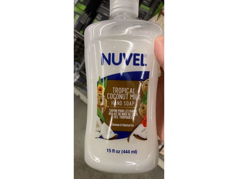 Nuvel Hand Soap, Tropical Coconut Milk, 15 fl oz/444mL