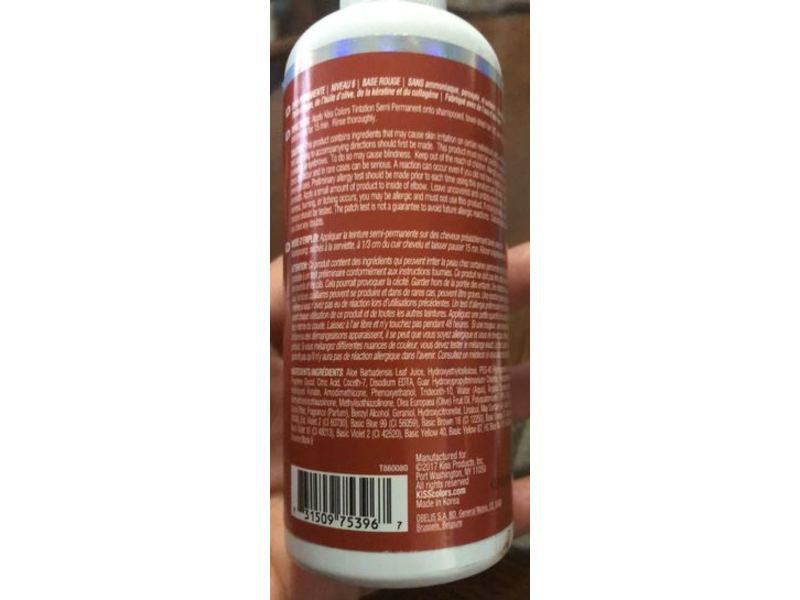 Kiss Color Tintation Semi-Permanent Hair Color, Cajun Spice T860, 5 fl oz/148 mL
