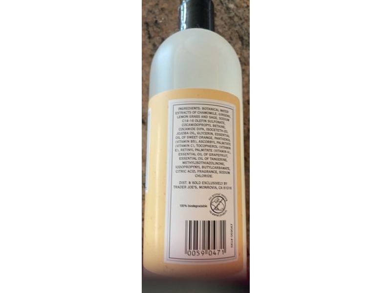 Trader Joe's Refresh Body Wash, Citrus Vitamin C, 16 fl oz/473 mL