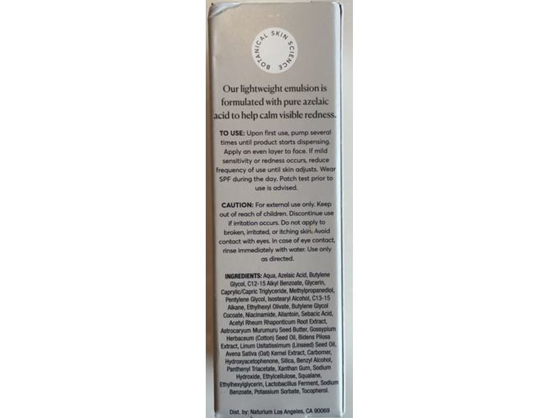 Naturium Azelaic Acid Emulsion 10%, 1.0 fl oz/30 mL