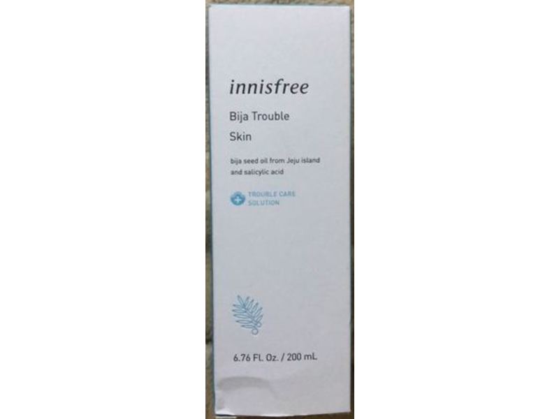 Innisfree Bija Trouble Skin Astringent Toner, Bija Seed Oil & Salicylic Acid, 6.76 fl oz/200 mL