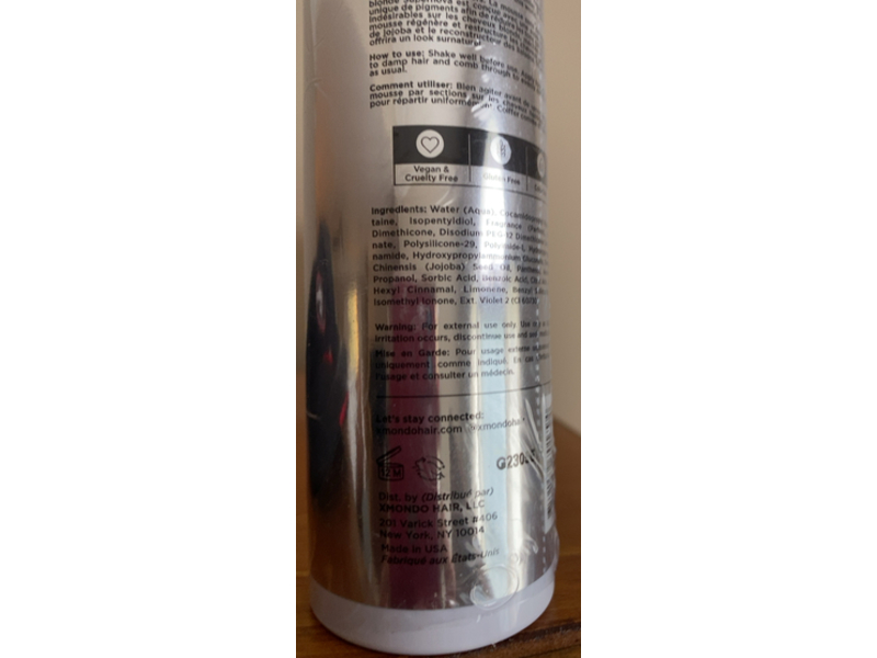 Xmondo Supernova Blonde Toning Leave-In Foam, 6.7 fl oz