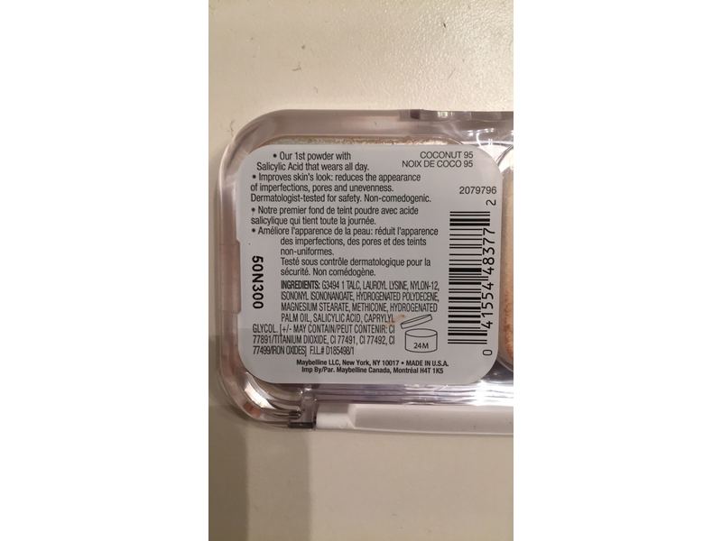 Maybelline New York Super Stay Better Skin Skin-Transforming Powder, 95 Coconut, 0.32 oz/9 g