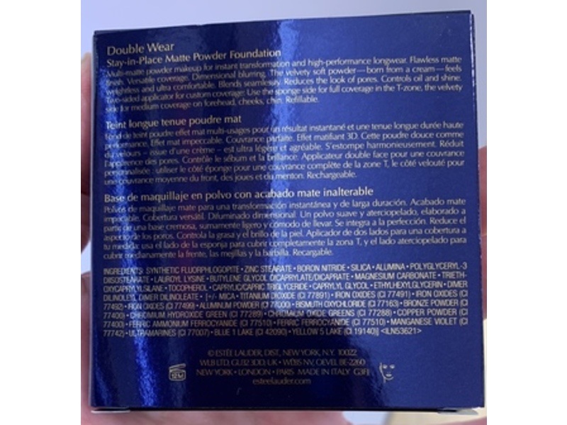 Estee Lauder Double Stay-in-Place Matte Powder Foundation, 3W1 Tawny, 0.38 oz/11 g