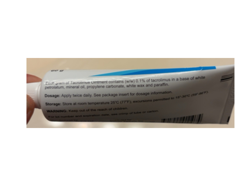 Tacrolimus Ointment 0.1%, 60 g, Encube (Rx)